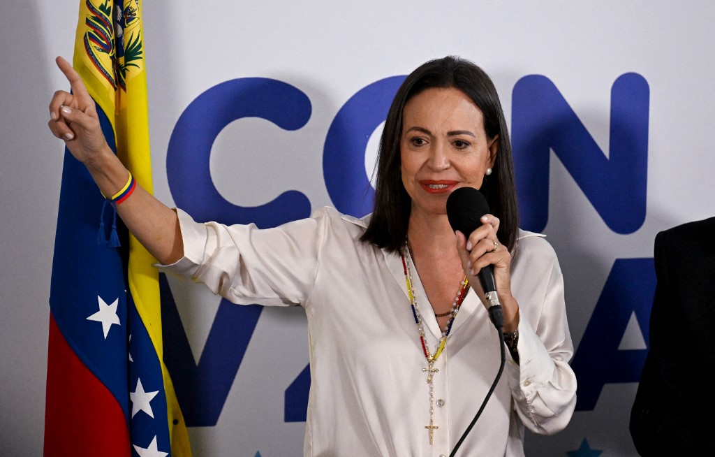 María Corina Machado desmiente a Nicolás Maduro Estoy aquí en Venezuela