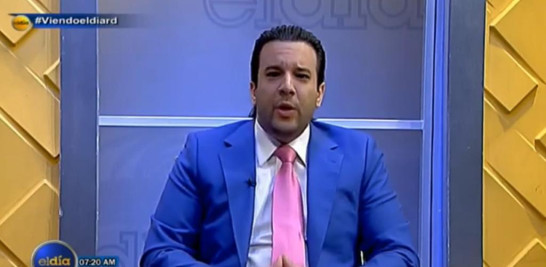 Jochy Gómez durante su entrevista en el programa El Día