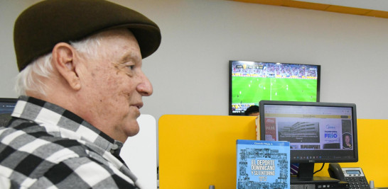 Gonzalo Mejía mientras ofrecía declaraciones en la redacción deportiva de LISTÍN DIARIO. Jorge Martínez.