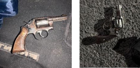 Armas incautadas a los fallecidos