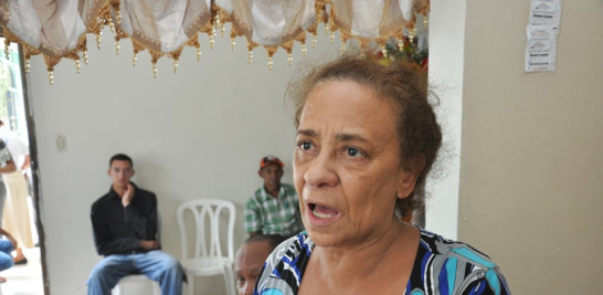 Juana Pujols, madre de Ingrid, quien contó las penurias que pasó su hija huyendo de su agresor.