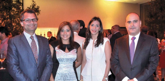 Alberto Cruz, Zairis Crespo, Rosa Aybar y Samir Rizek.