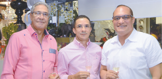 Bienvenido Gell, Daniel Pichardo y Martín Mercado.
