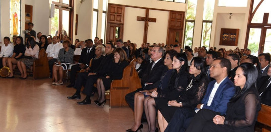 La misa contó con la presencia del presidente Danilo Medina y Cándida Montilla de Medina.