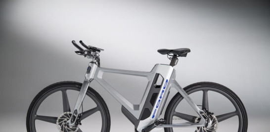 Bicicleta. Este es un prototipo de la MoDe:Flex eBike, de Ford Company.