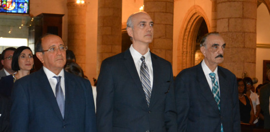Reynaldo Salcedo, José Rafael Abinader Corona y José Rafael Abinader.