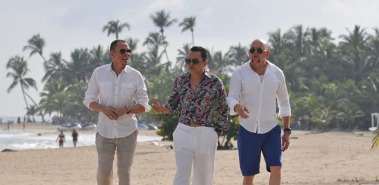 En la playa: Rafa, Luis y Tony aceptaron compartir una tarde con parte del equipo de Entretenimiento de LISTíN DIARIO para hablar de sus recientes éxitos musicales. Uno