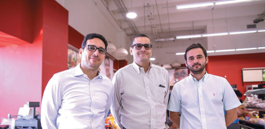 Julián Elías, Rafael Medina y Avelino Cuadra.