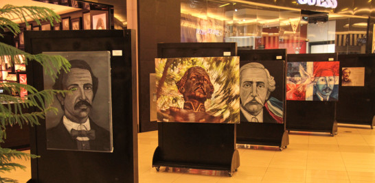 Obra. Seis artistas han realizado diez retratos para conmemorar el natalicio de Juan Pablo Duarte.
