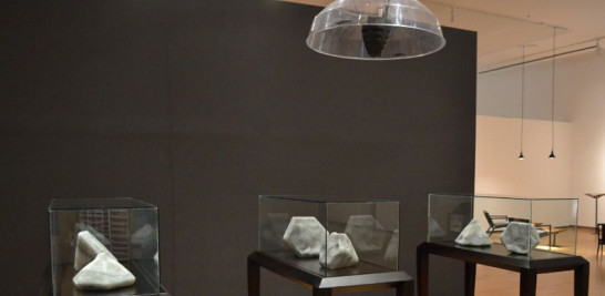 Obra. Así lució la propuesta de Ernesto Rodríguez en la sala de exposiciones del Centro León.