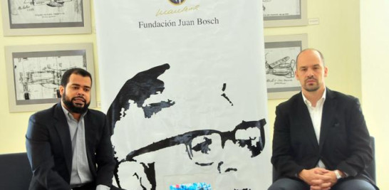 Airon Fernández y Matías Bosch. Representantes de la Fundación Juan Bosch.