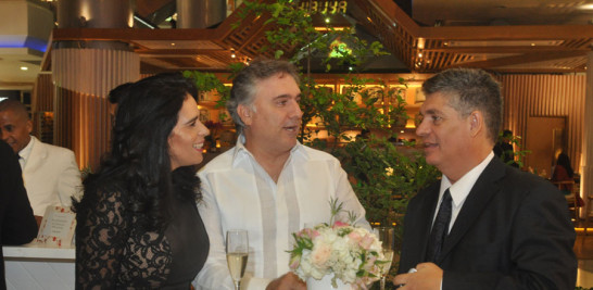 Francisco Cupello, Álfida Puello y Lino Ayala.
