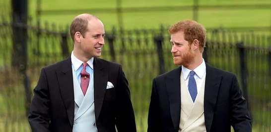 El Príncipe Guillermo, Duque de Cambridge y el Príncipe Harry de Gran Bretaña. Foto vía EFE.