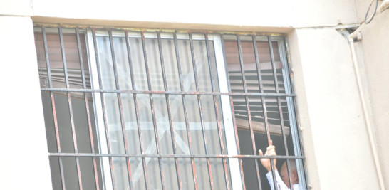 Vista exterior de una celda del Palacio de Justicia de Ciudad Nueva. En ese recinto está recluido, preventivamente, Ángel Rondón.
