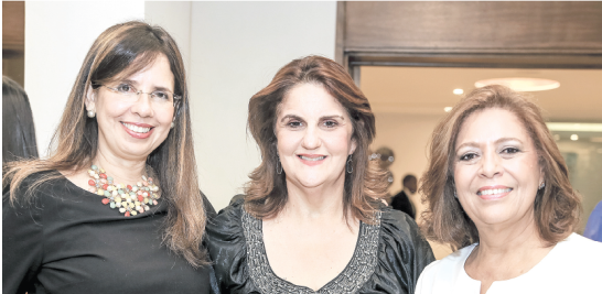 Aury Díaz, Sarah Bacha y Emma Guzmán.