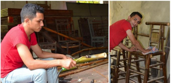 Experto en artesanía de bambú. Kelvin Hernández completó el bachillerato y aprendió a manejar el bambú con la ayuda del FCHP. Estudia Ingeniería Industrial y vive entre Santiago y Blanco, a donde regresa en sus momentos libres para trabajar.  Yaniris López