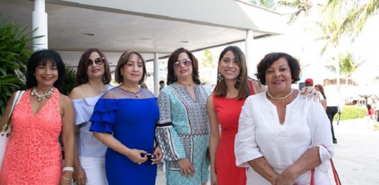 Marisol Rivera, Rossina Concepción, Yania Almonte, Eliana Concepción, Dierdre Natera y María Almonte.