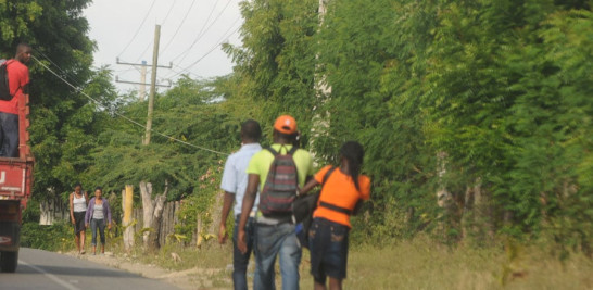 Vigilancia. Cientos de haitianos penetran cada día irregularmente al territorio dominicano.