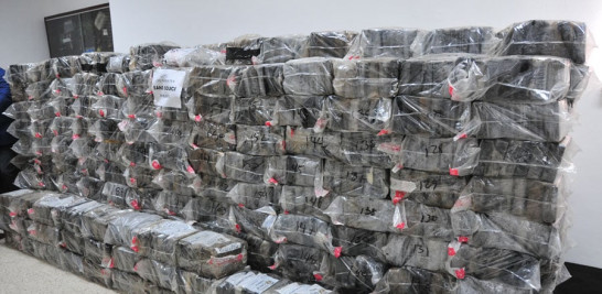 Cargamento. Los 1,502 paquetes de cocaína eran transportados en una embarcación que fue apresada el 31 de diciembre pasado.