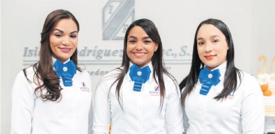 Dariana Álvarez, Katherine Ureña y Breylin Polanco.