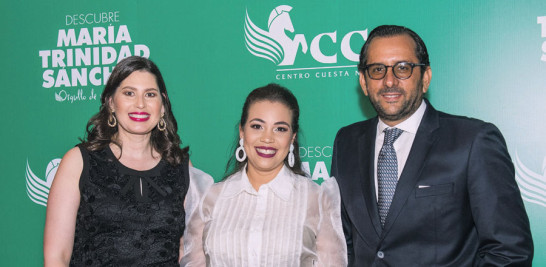 Carla González, Emelyn Rondón y Jorge Cavoli.