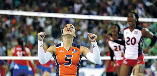 10/07/16 Brenda Castillo celebra al lograr oro frente a Puerto Rico. Orlando Barría.