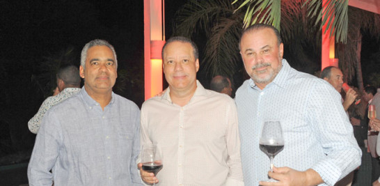 Joel Santos, Damián Báez y Fausto Conde.