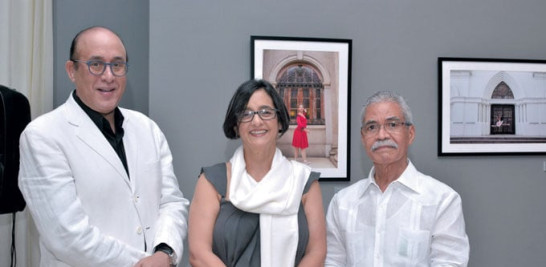 Reynaldo Peguero, Angelina Núñez y Luis Veras.