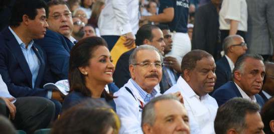 El Presidente. Danilo Medina estuvo presente en la apertura del Invitacional Mundial de Tenis de atletas especiales junto a la primera dama Cándida Montilla de Medina y miembros de su gabinete.