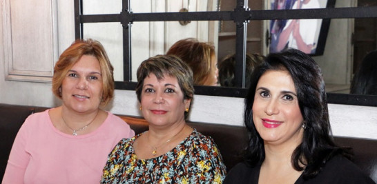 Julia Muñiz, Rita Polanco y Andrea Taveras.