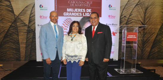 Félix Sánchez, Wendy Santana de Franjul y Miguel Franjul.