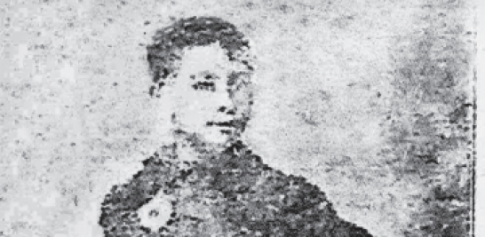 El niño actor. Otra foto impresa en el Listín en el siglo XIX.