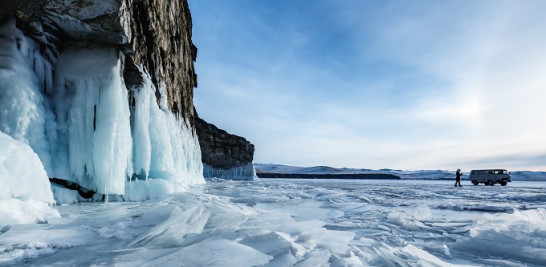 Las formas que adopta el hielo en el lago Baikal, en Siberia.