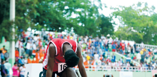 Christopher Melenciano, durante su participación en los Juegos Nacionales Hermanas Mirabal.