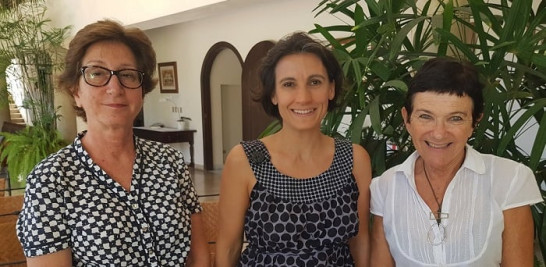 Franoise Morel, Marjolaine Guerrero y Chantal De Campos.