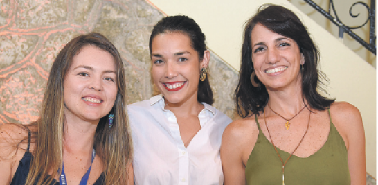 María Fernanda, Shaina Cohen y Loreline Sainz.