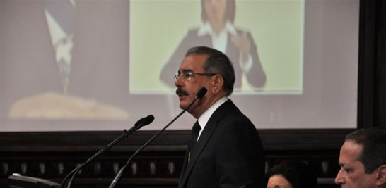 El mandatario en su discurso del año 2014.