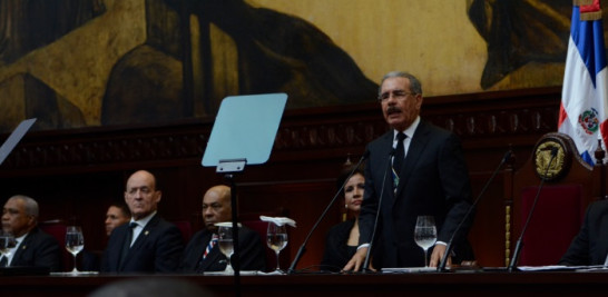 Danilo Medina en el año 2018.