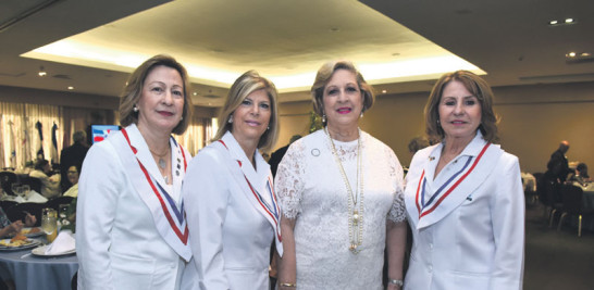 Julia Simó, Maricarmen Ricart, Roxanna Dargam y Claudia de
Rivas. JORGE CRUZ /LISTÍN DIARIO