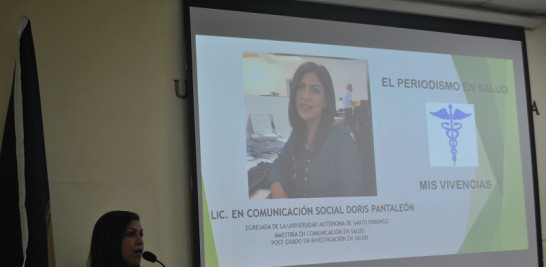 Doris Pantaleón expuso la experiencia que ha vivido durante 23 años como periodista especializada en el área de la salud.