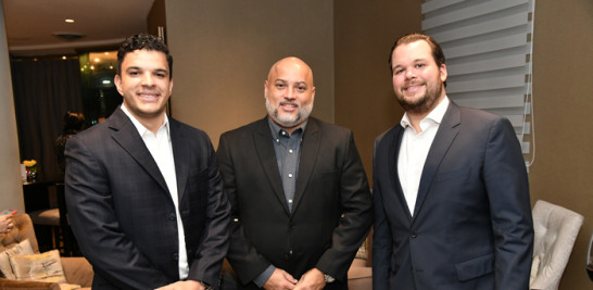 Carlos Pérez, Danny Lantigua y Jorge Mera.