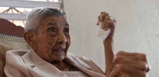 La profesora Juana Luisa Schotborg, de 103 años de edad. ARCHIVO