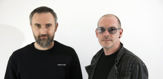 This April 12, 2019 photo shows musicians Noel Hogan, left, and Fergal Lawler, of the rock group The Cranberries, posing for a portrait in New York to promote their eighth and final album, In the End. (Photo by Andy Kropa/Invision/AP)