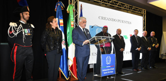 El ministro de Relaciones Exteriores, Miguel Vargas Maldonado, resaltó en su discurso la importancia de las relaciones económicas, de inversionistas y de comercio, entre Italia y República Dominicana.