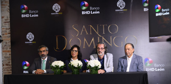 Gabriel Tineo, Josefina Navarro, José Pintor y Huchi Lora en la rueda de prensa. ROBERT JÁQUEZ/LISTÍN DIARIO
