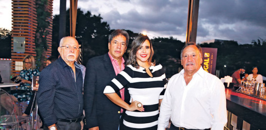 Juan Llaverías, Juanchy Sánchez, Laura Bonelli y Julio Pichardo. LD.
