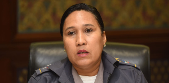 Coronel Francia Hernández, encargada de investigaciones de Trata y Tráfico de Personas en la Policía Nacional.