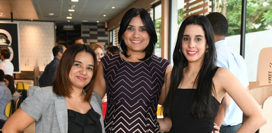 Yudelka Sánchez, Yamile Aguasvivas y Paola Padilla.