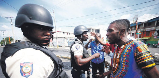 Las protestas han sido violentas en Haití. EFE /