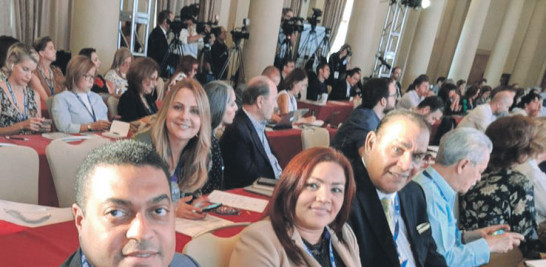 Ejecutivos de medios dominicanos que participan en la Asamblea de la SIP.